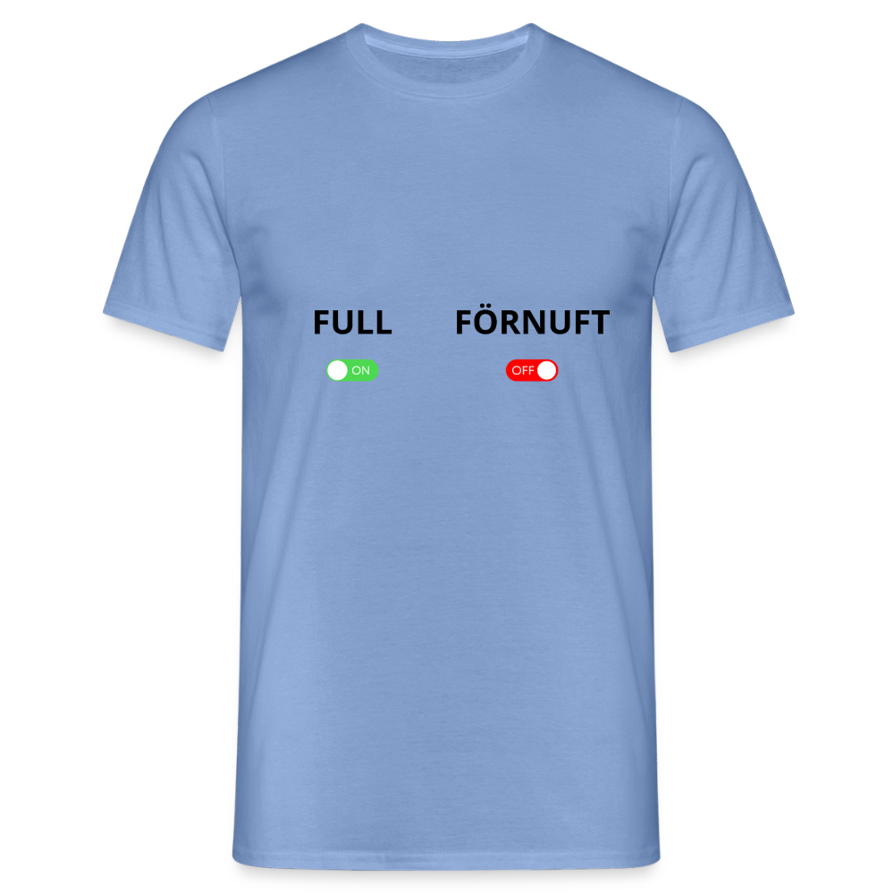 Full on, Förnuft off T-shirt Herr - carolina blue
