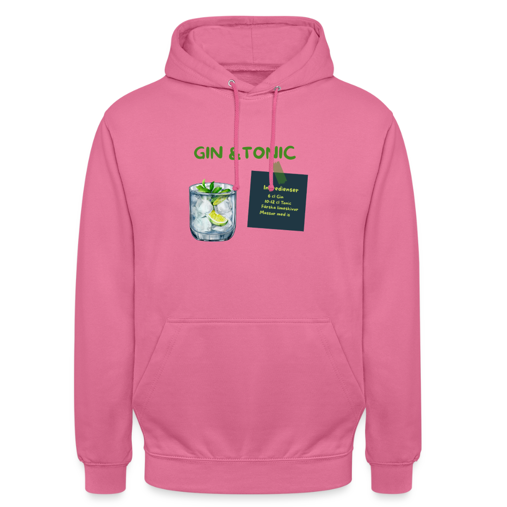 Gin & Tonic Hoodie Unisex - rosa