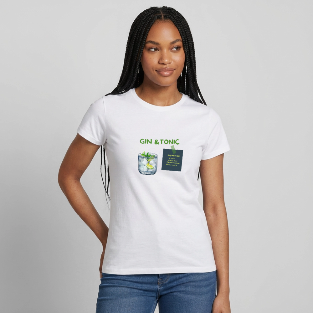 Gin & tonic T-shirt dam - vit