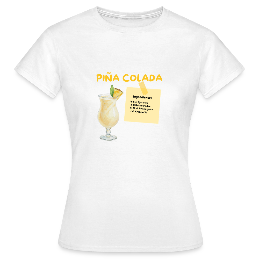 Pina colada T-shirt Dam - vit