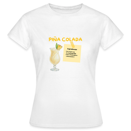 Pina colada T-shirt Dam - vit