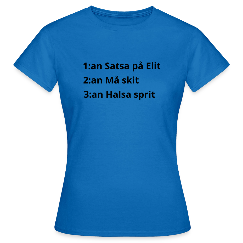 1-3:an T-shirt dam - royalblå