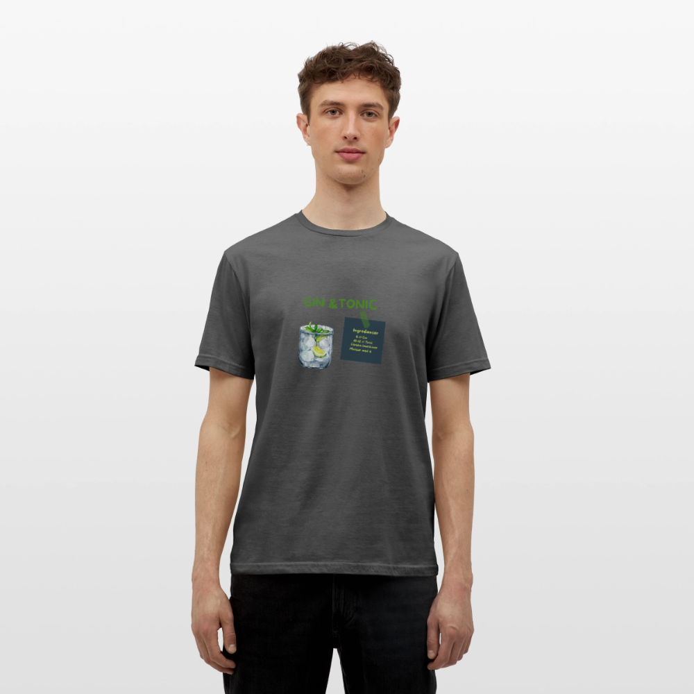 Gin & tonic T-shirt herr - kolgrå