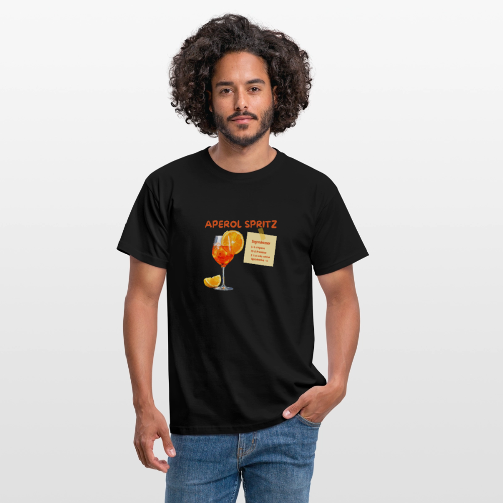 Aperol spritz T-shirt herr - svart
