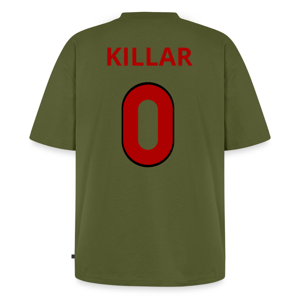Killar 0 oversized premium-T-shirt unisex - kaki