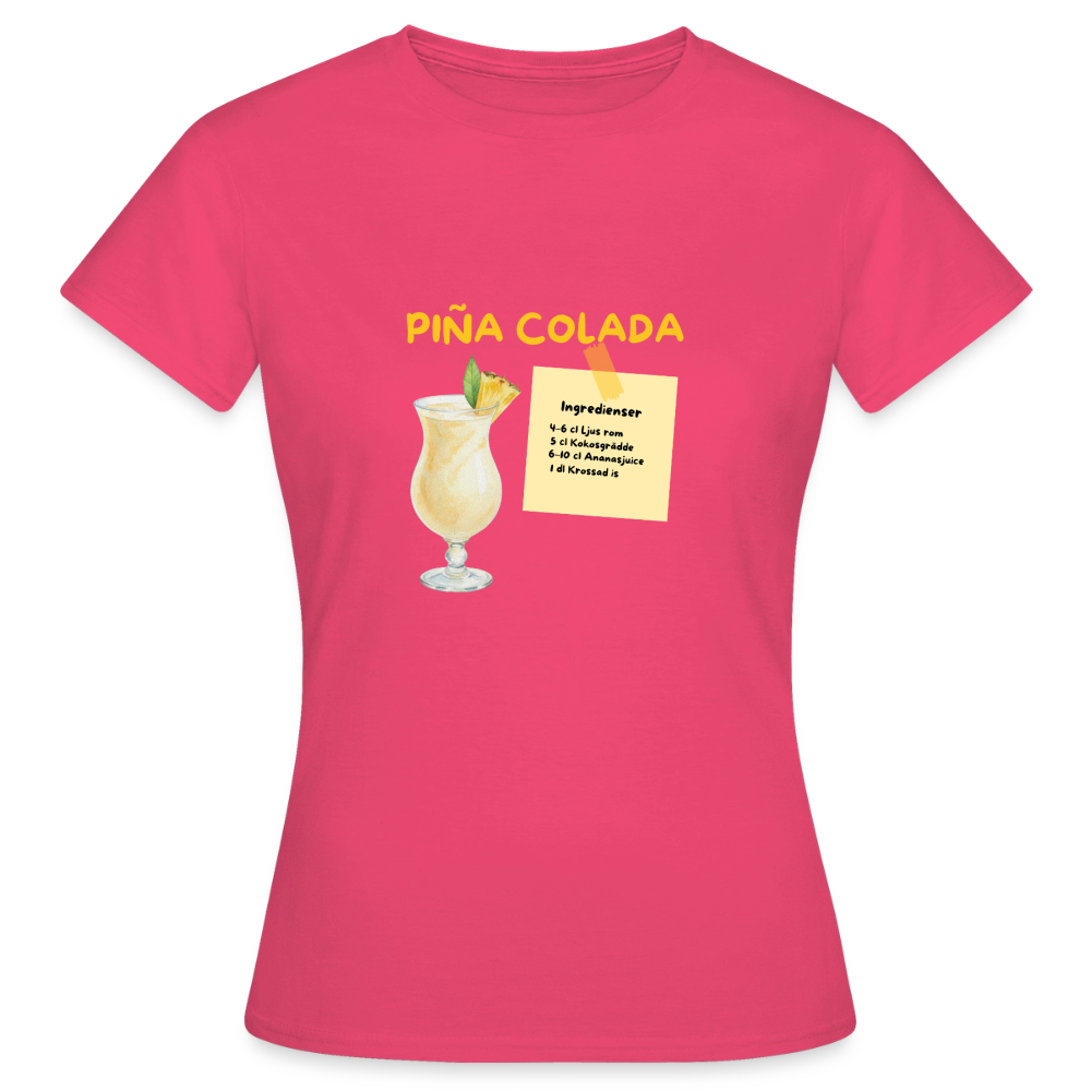 Pina colada T-shirt Dam - azalea