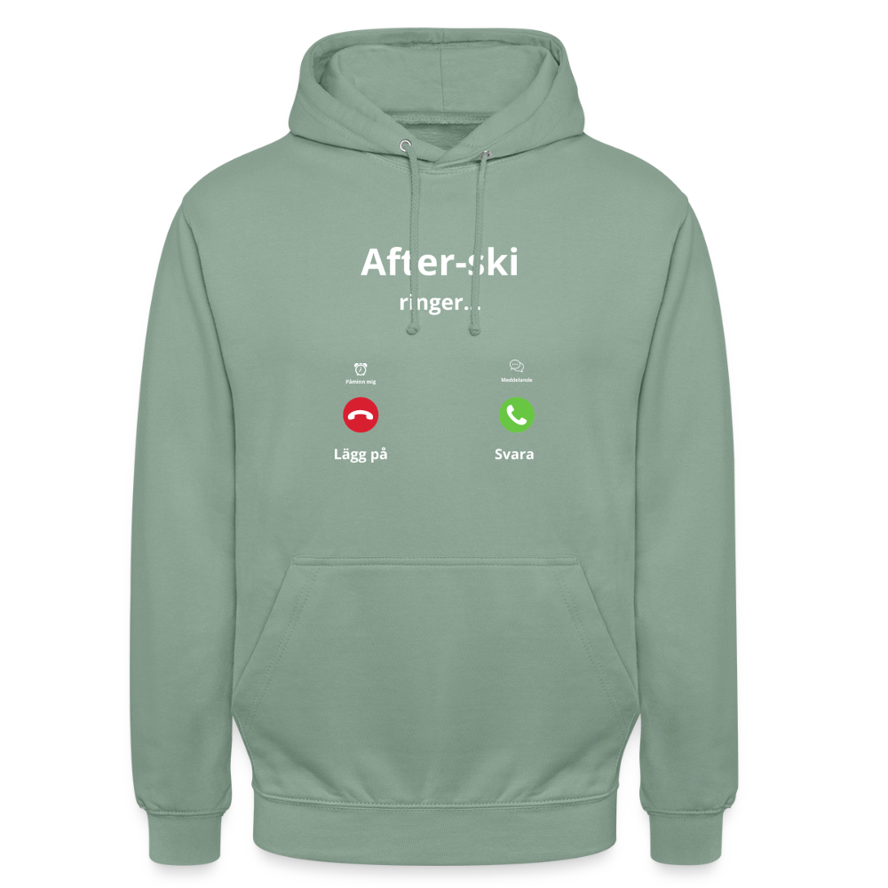 After-ski ringer... Hoodie unisex - grågrön