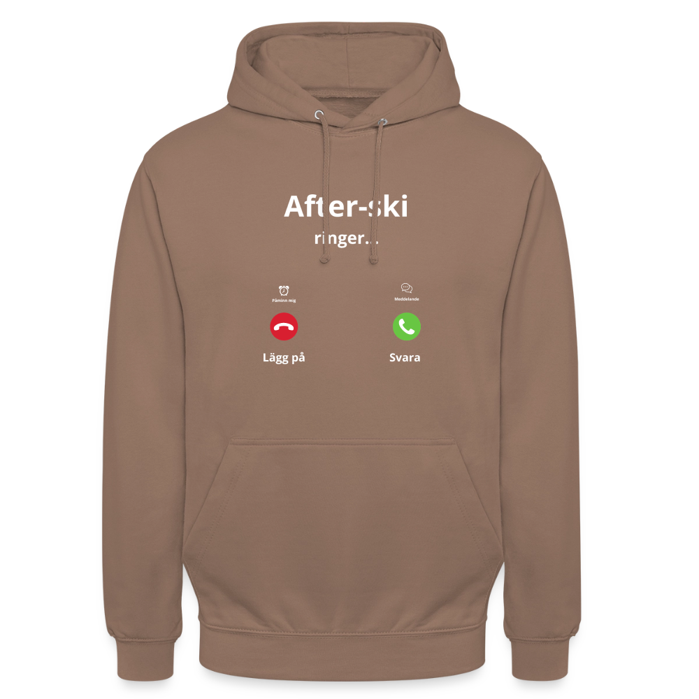 After-ski ringer... Hoodie unisex - mocka
