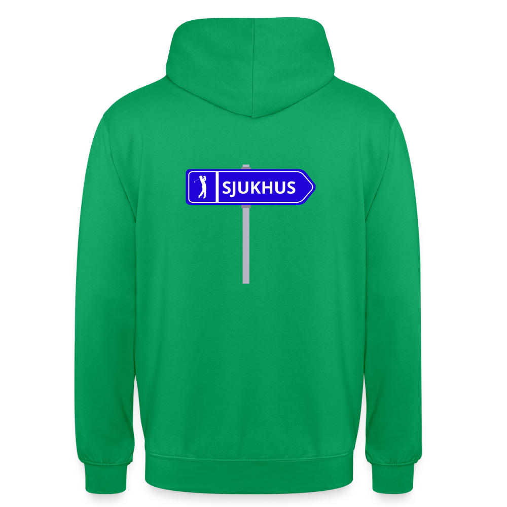 Sjukhus skylt  Hoodie Unisex - kellygrön