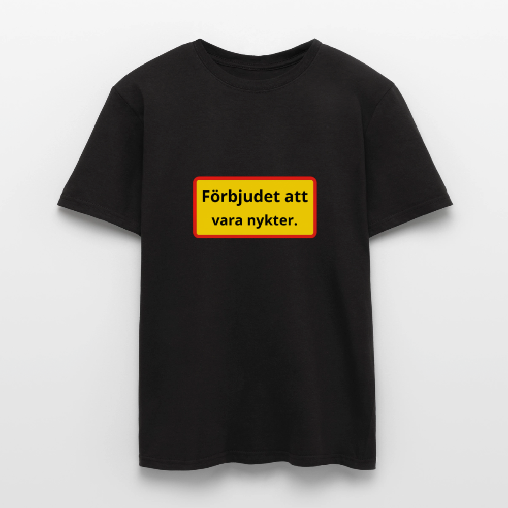 Förbjudet att vara nykter T-shirt Herr - svart