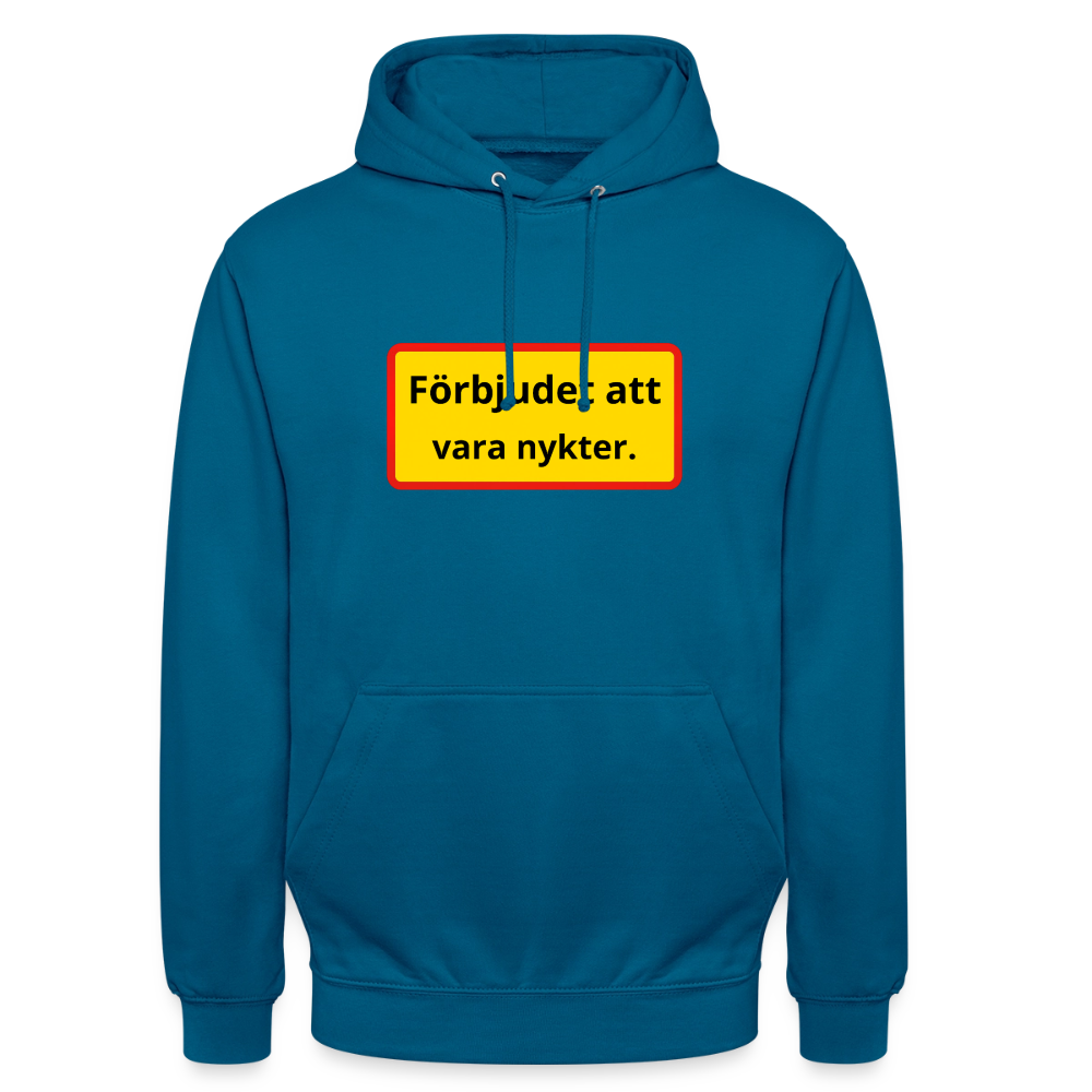 Förbjudet att vara nykter Hoodie Unisex - djuphavsblå 