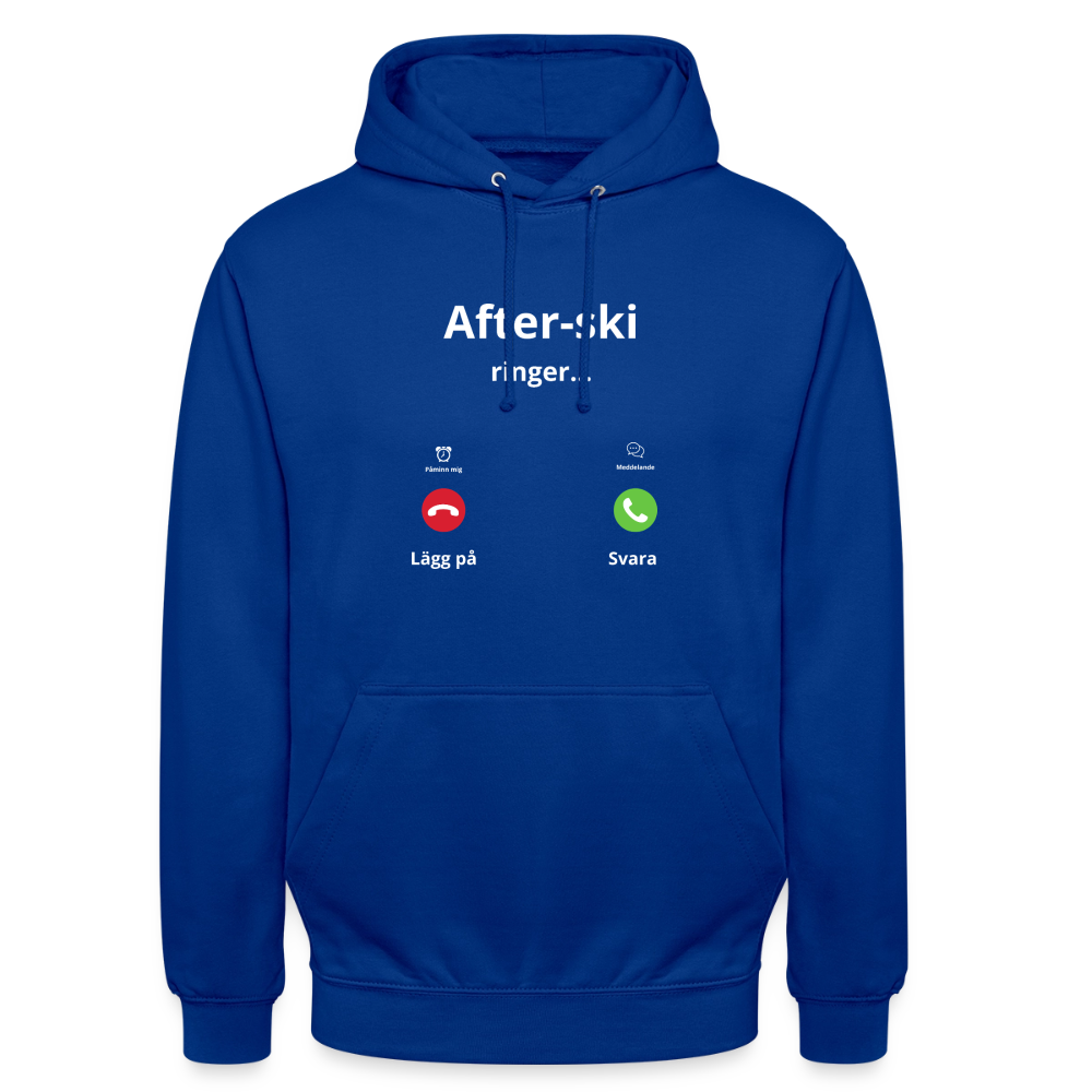 After-ski ringer... Hoodie unisex - kungsblå