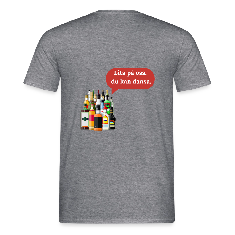 Lita på oss, du kan dansa T-shirt Herr - grafitmelerad
