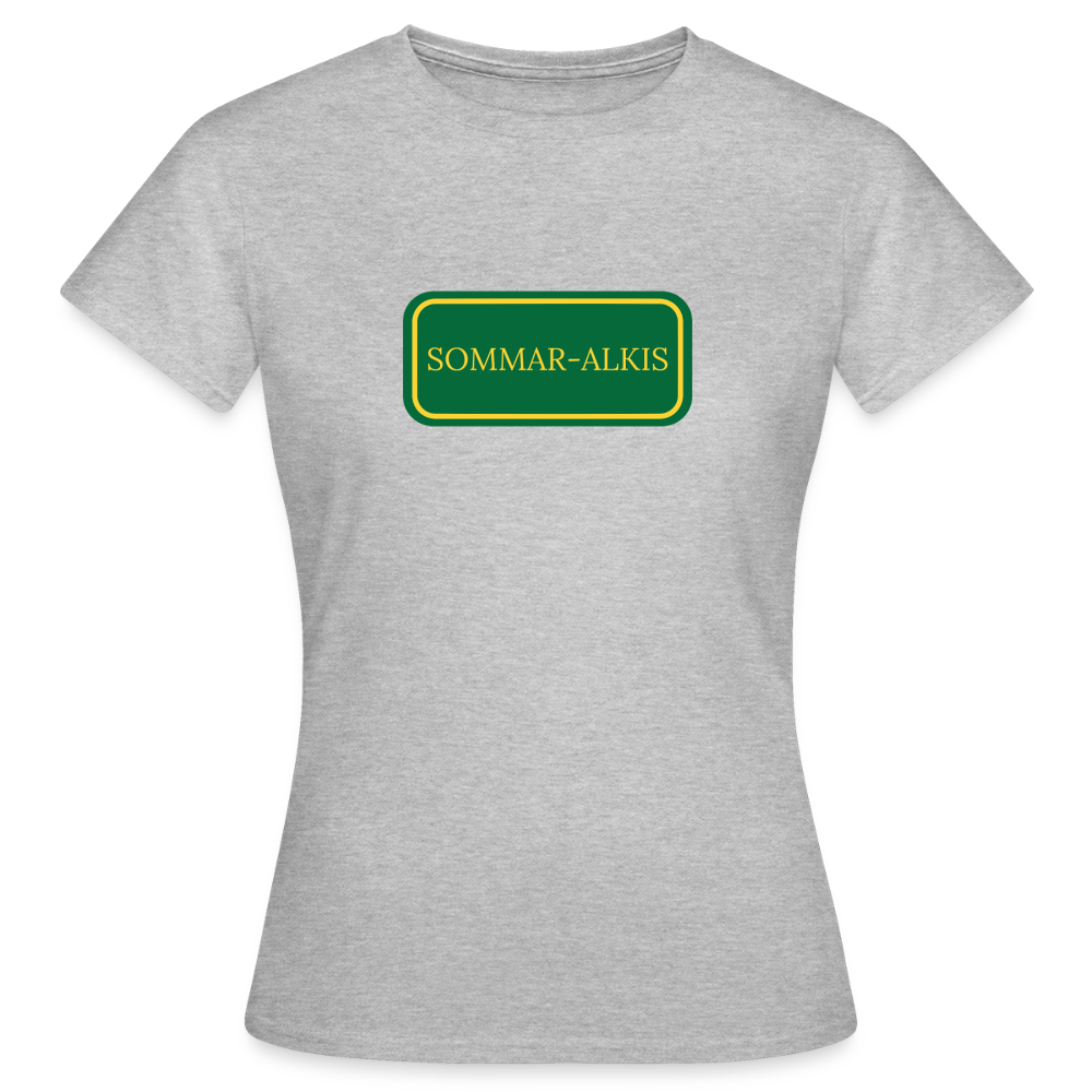 Sommar-alkis T-shirt dam - gråmelerad