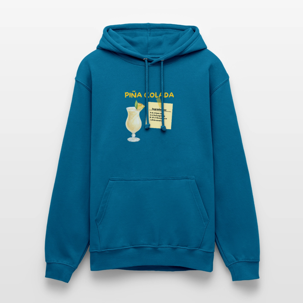 Pina colada Hoodie Unisex - djuphavsblå 