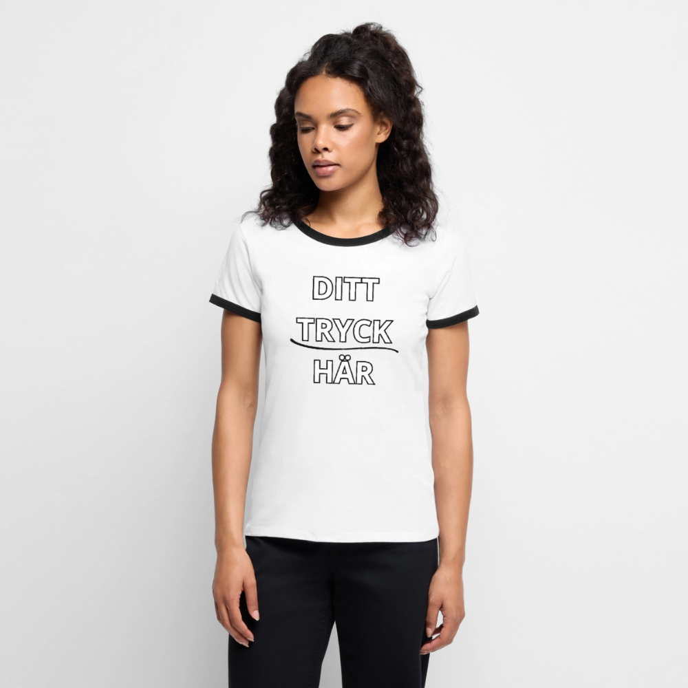 Women's Ringer T-Shirt - vit/svart