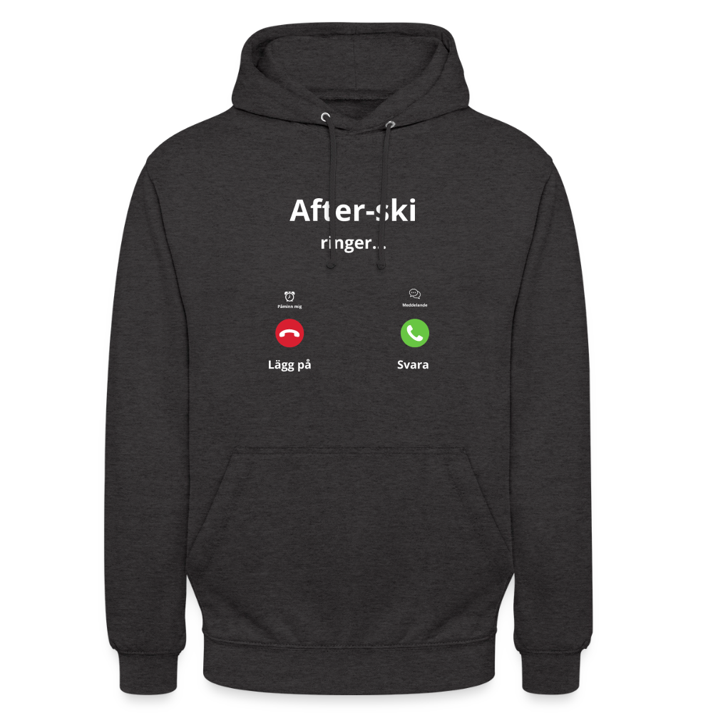 After-ski ringer... Hoodie unisex - kolgrå