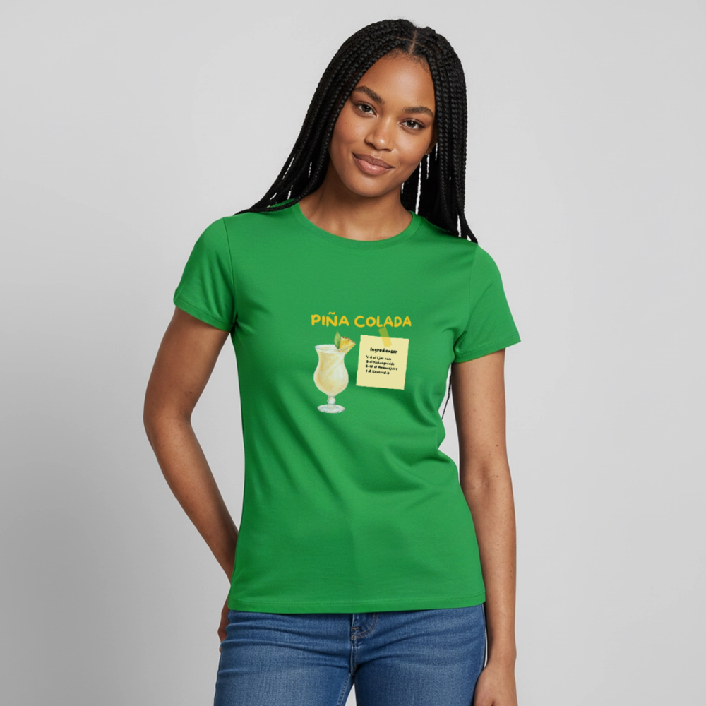 Pina colada T-shirt Dam - kellygrön