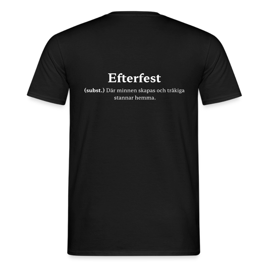 Efterfest T-shirt Herr - svart
