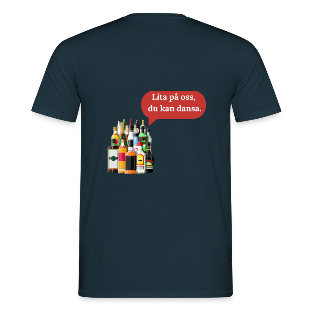 Lita på oss, du kan dansa T-shirt Herr - marinblå