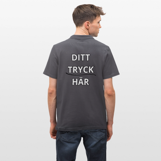Men's Polo Shirt - kolgrå