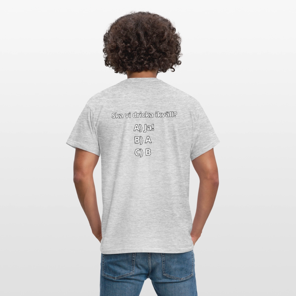 Ska vi dricka ikväll? T-shirt Herr - gråmelerad