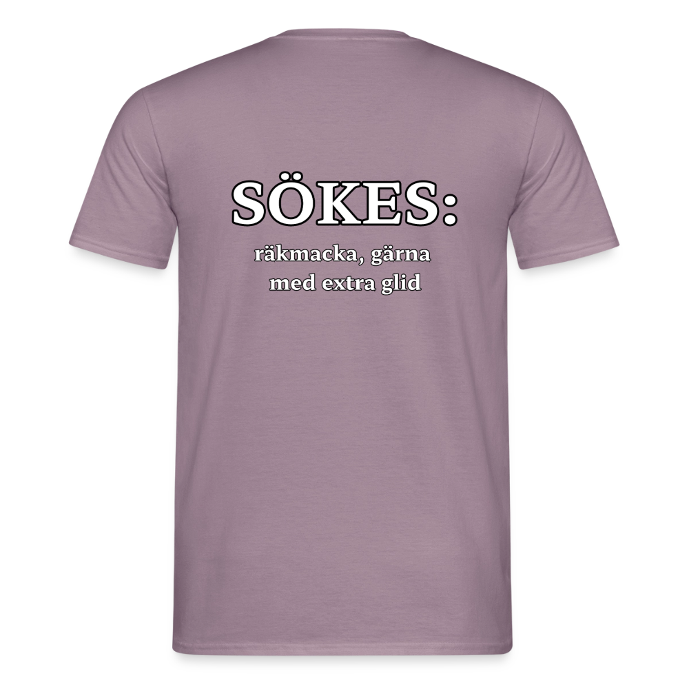 Sökes: Räkmacka, gärna med extra glid T-shirt Herr - lilagrå 