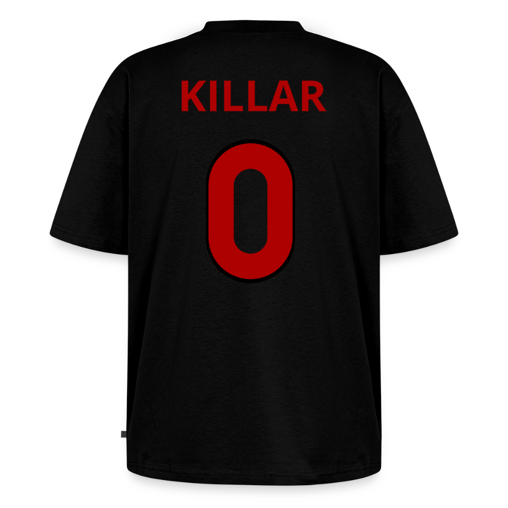 Killar 0 oversized premium-T-shirt unisex - svart