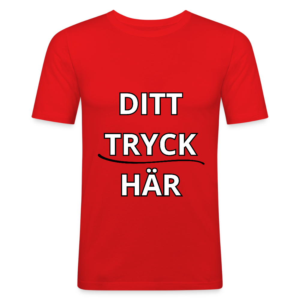 Men's Slim Fit T-Shirt - röd