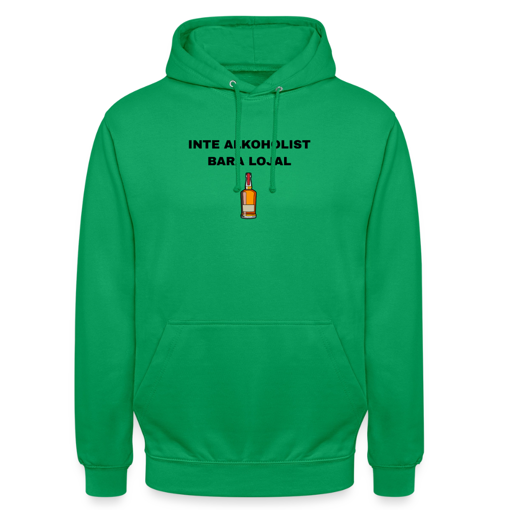Inte alkoholist bara lojal Hoodie Unisex - kellygrön