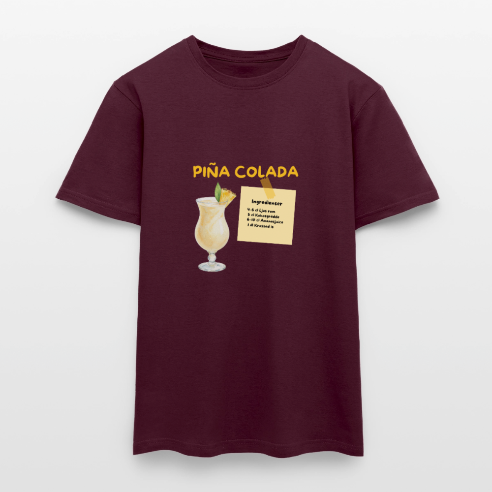 Pina colada T-shirt Herr - tegelröd