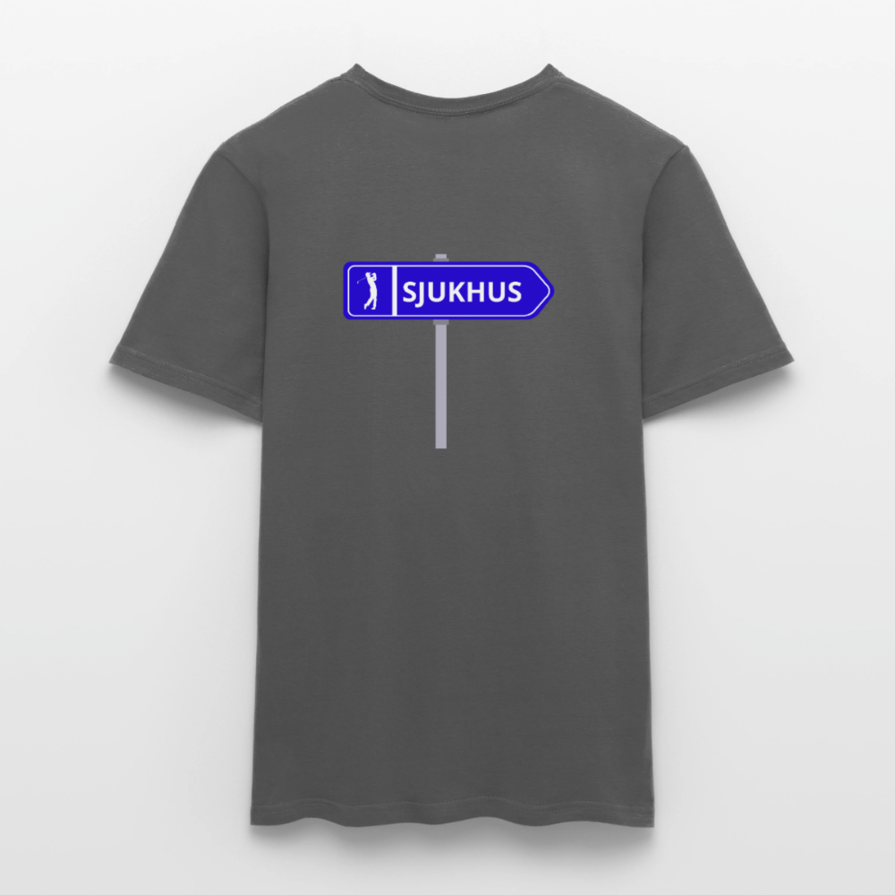 Sjukhus skylt T-shirt herr - kolgrå