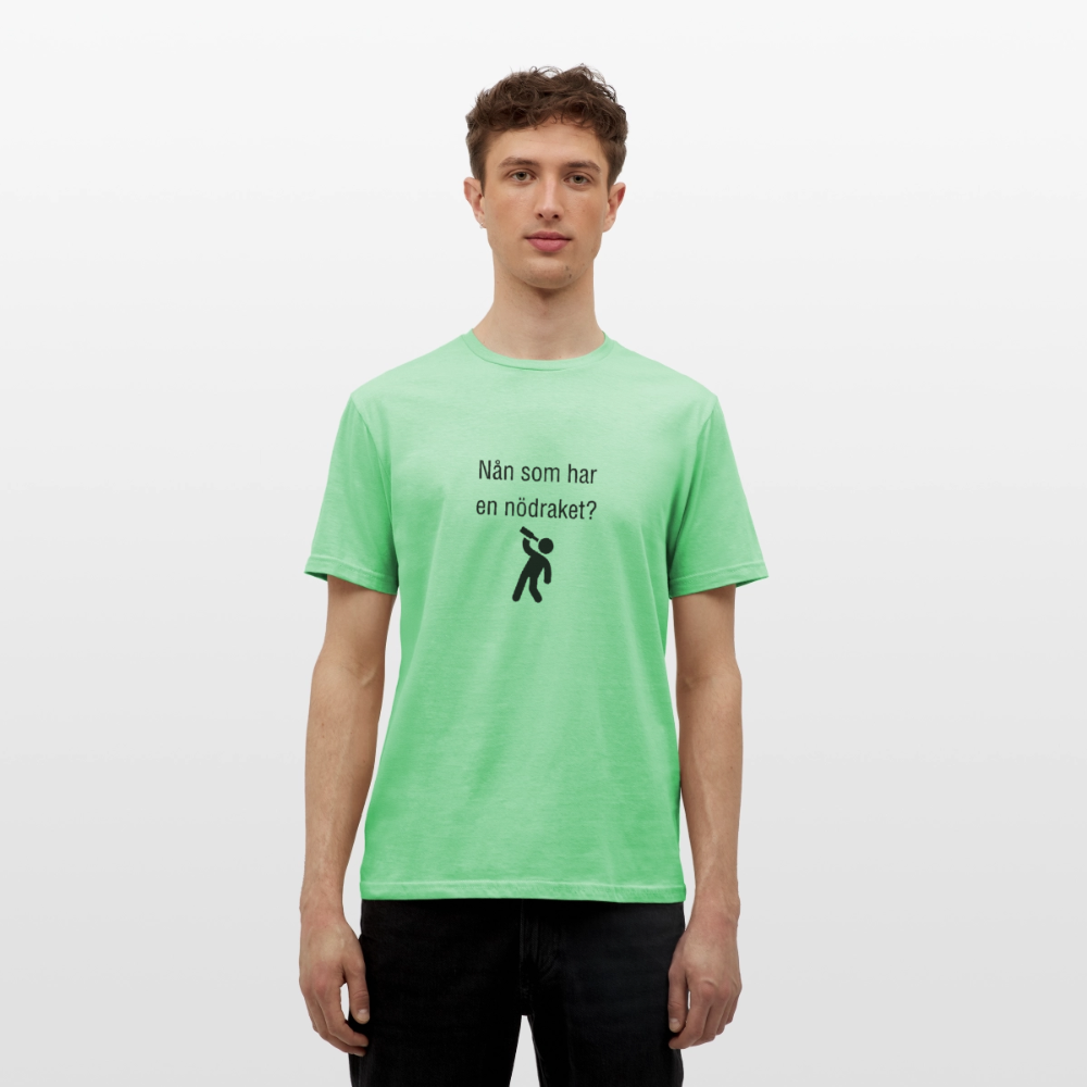 Nån som har en nödraket? T-shirt herr - mintgrøn