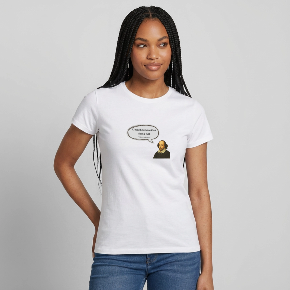Undvik baksmällan förbli full T-shirt Dam - vit