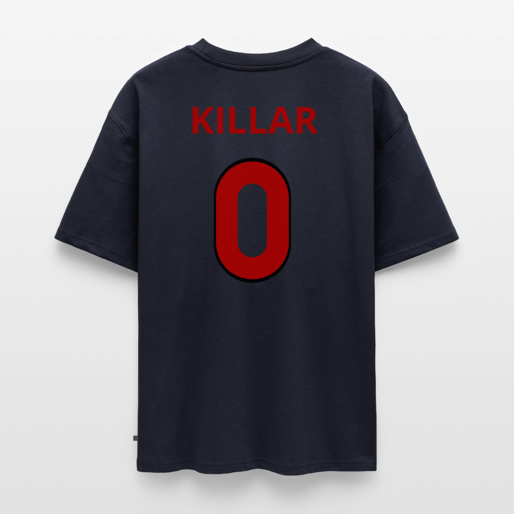 Killar 0 oversized premium-T-shirt unisex - marinblå