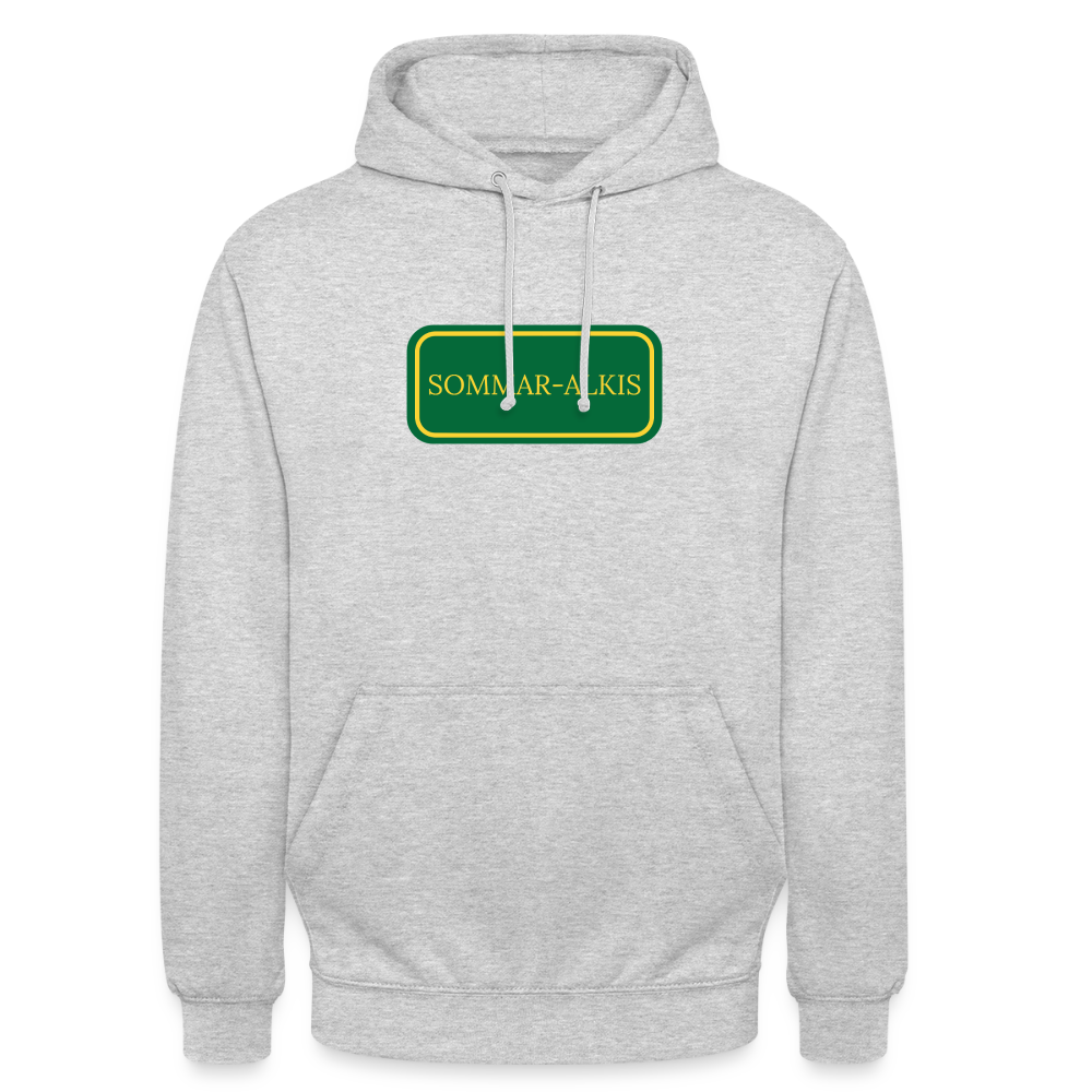 Sommar-alkis Hoodie Unisex - ljusgråmelerad