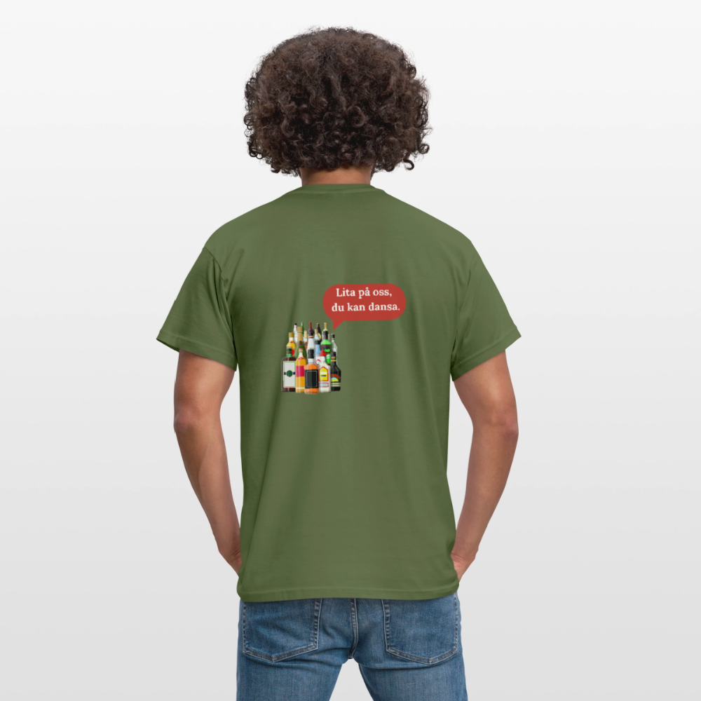Lita på oss, du kan dansa T-shirt Herr - Militärgrön