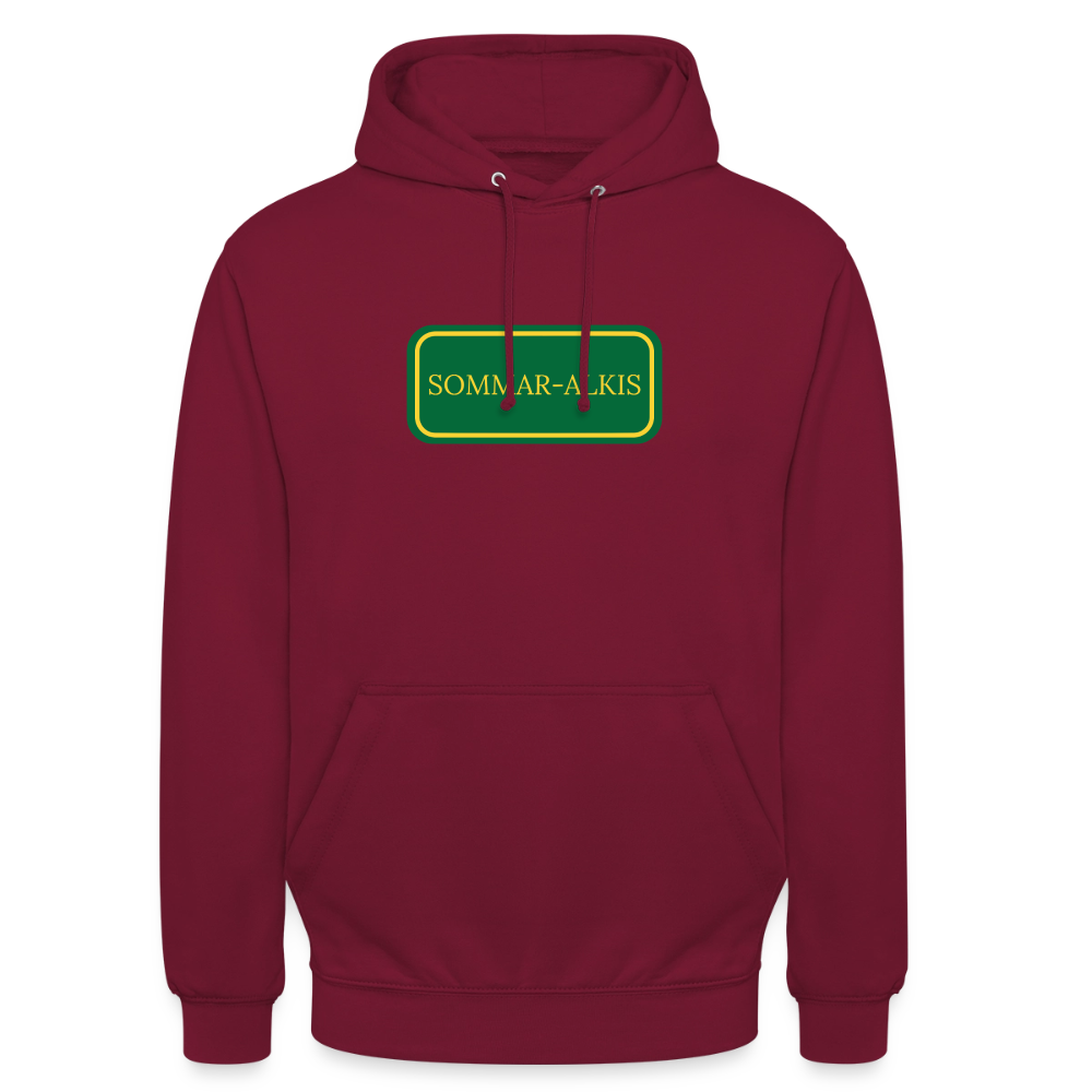 Sommar-alkis Hoodie Unisex - bordeaux