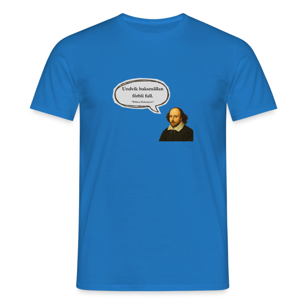 Undvik baksmällan förbli full T-shirt Herr - kungsblå