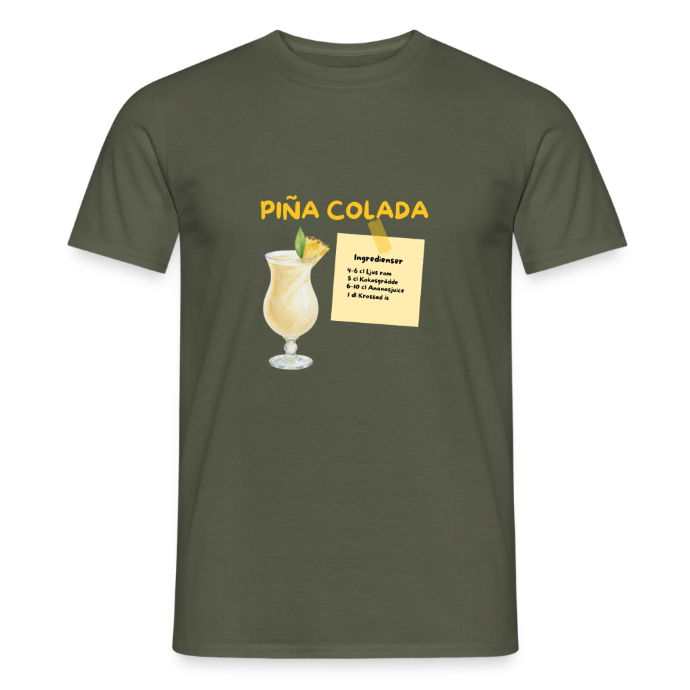 Pina colada T-shirt Herr - Militärgrön