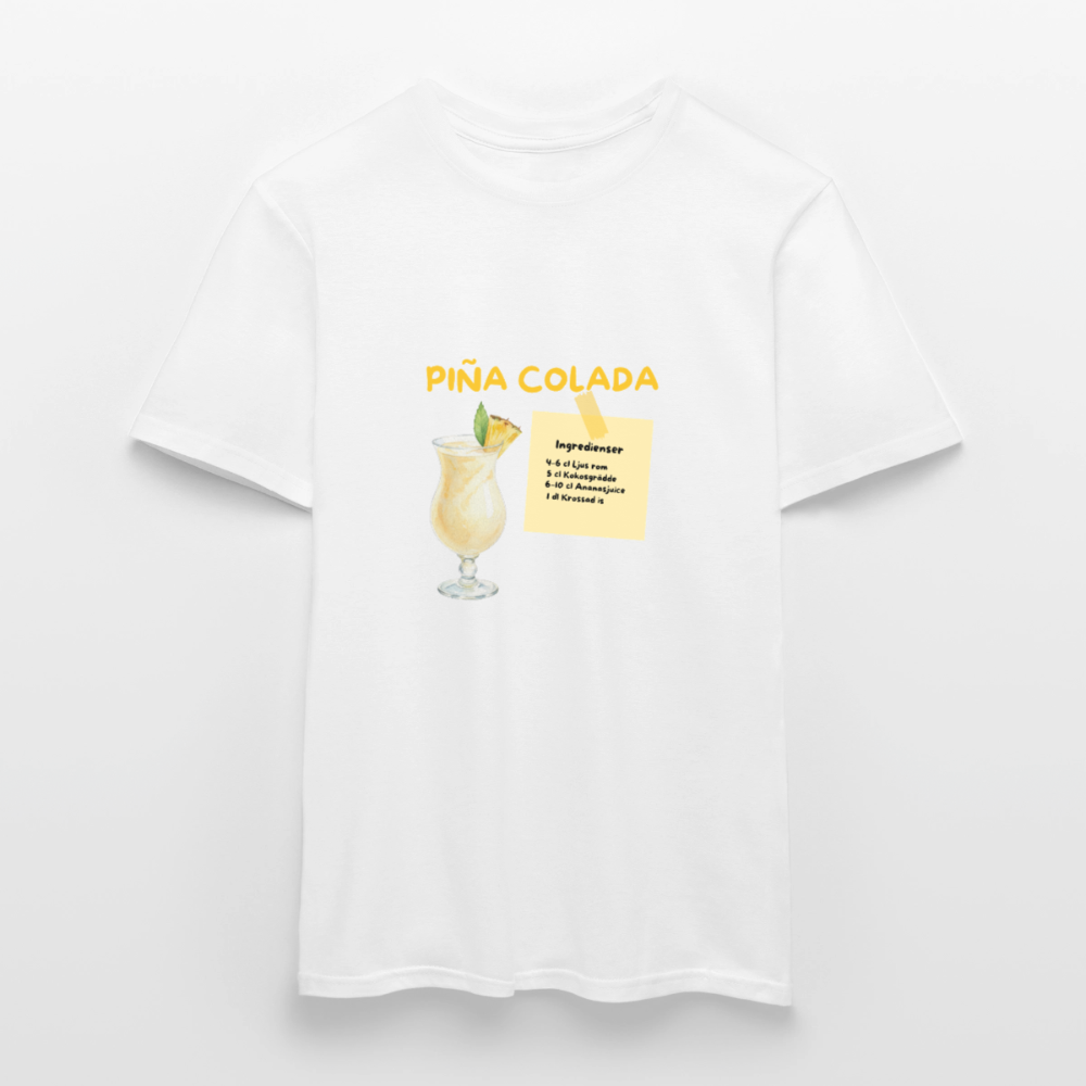 Pina colada T-shirt Herr - vit