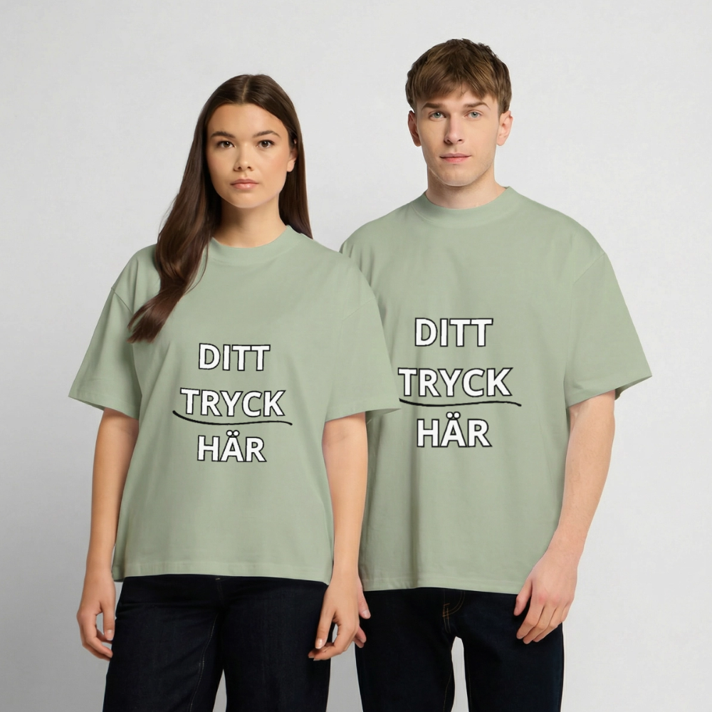 Heavy Oversized T-Shirt - ljus salviagrön 