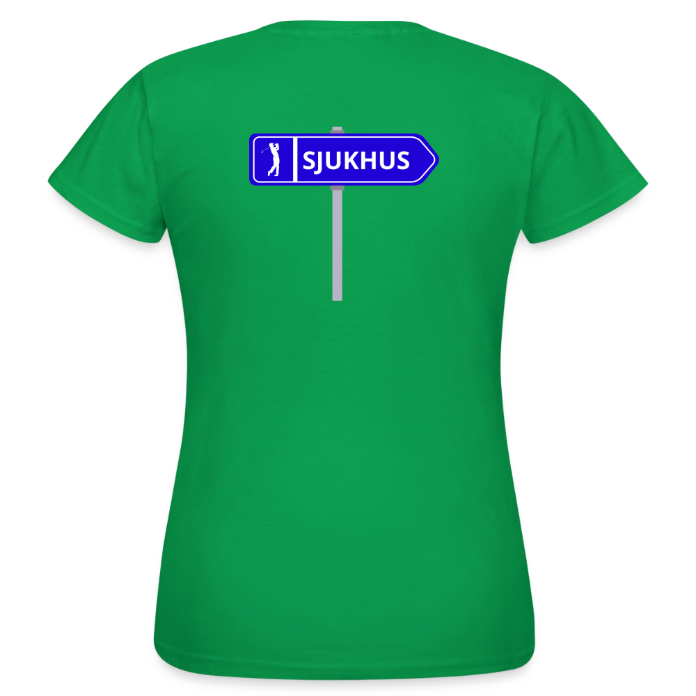 Sjukhus skylt T-shirt dam - kellygrön