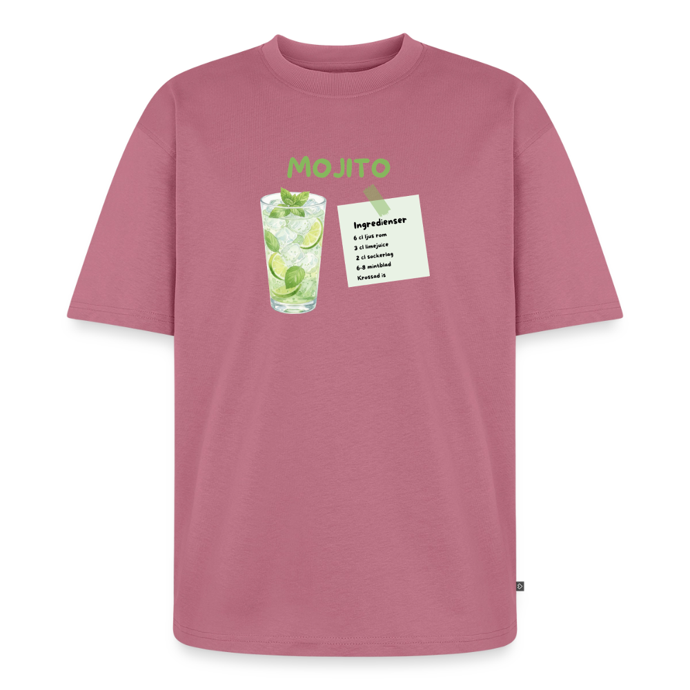 Mojito oversized premium-T-shirt unisex - malvafärgad
