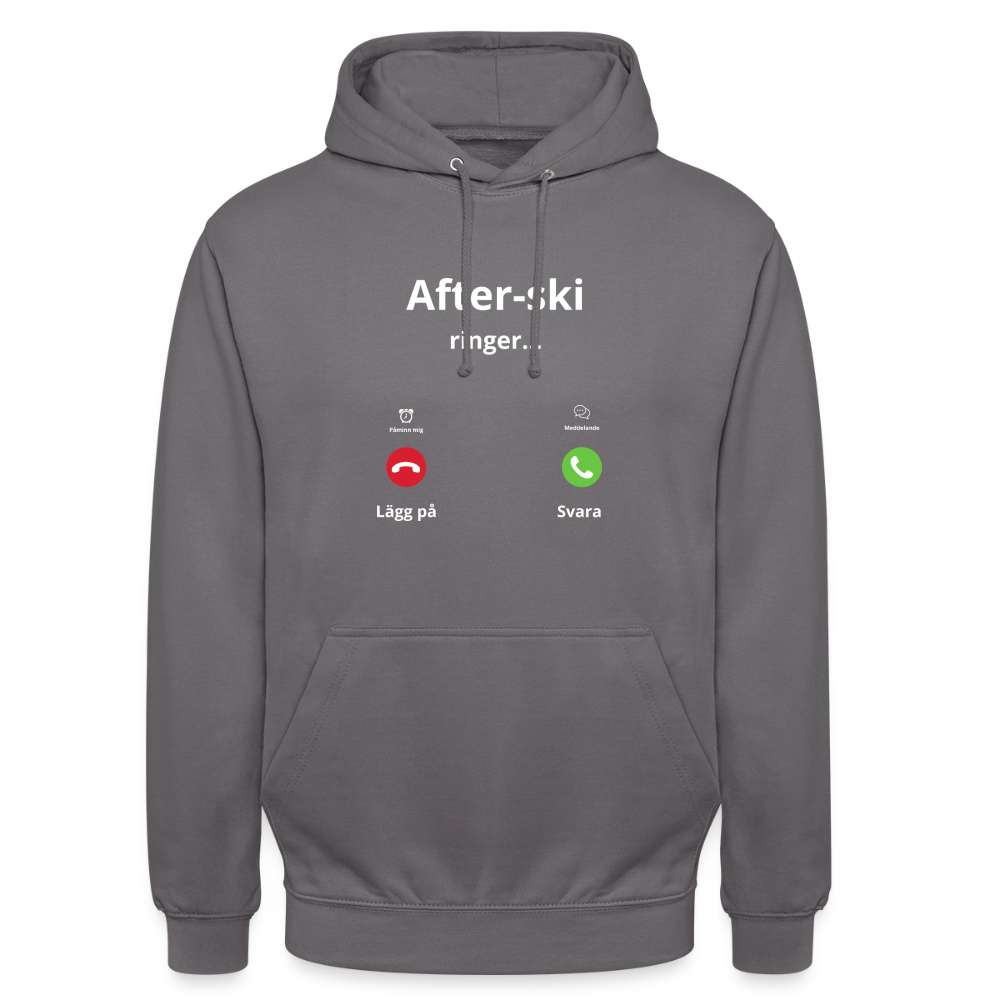 After-ski ringer... Hoodie unisex - mellangrå