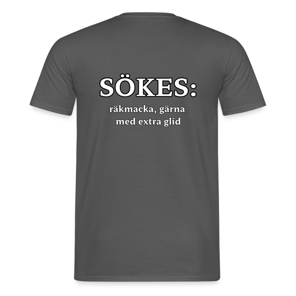 Sökes: Räkmacka, gärna med extra glid T-shirt Herr - kolgrå