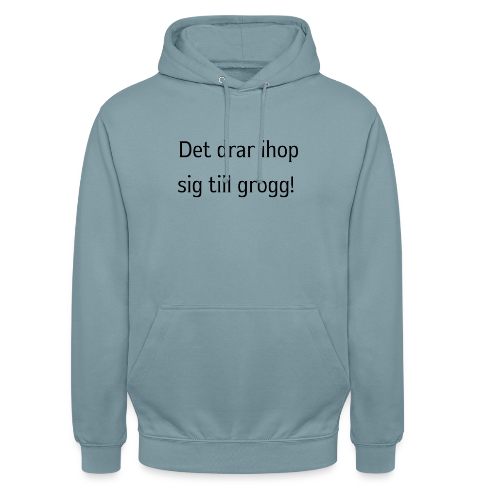 Det drar ihop sig till grogg! Hoodie Unisex - dimblå