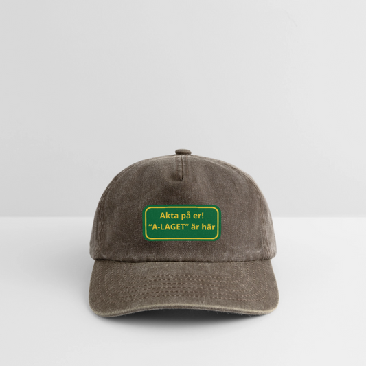 Akta på er A-laget är här vintagekeps - vintagebrun