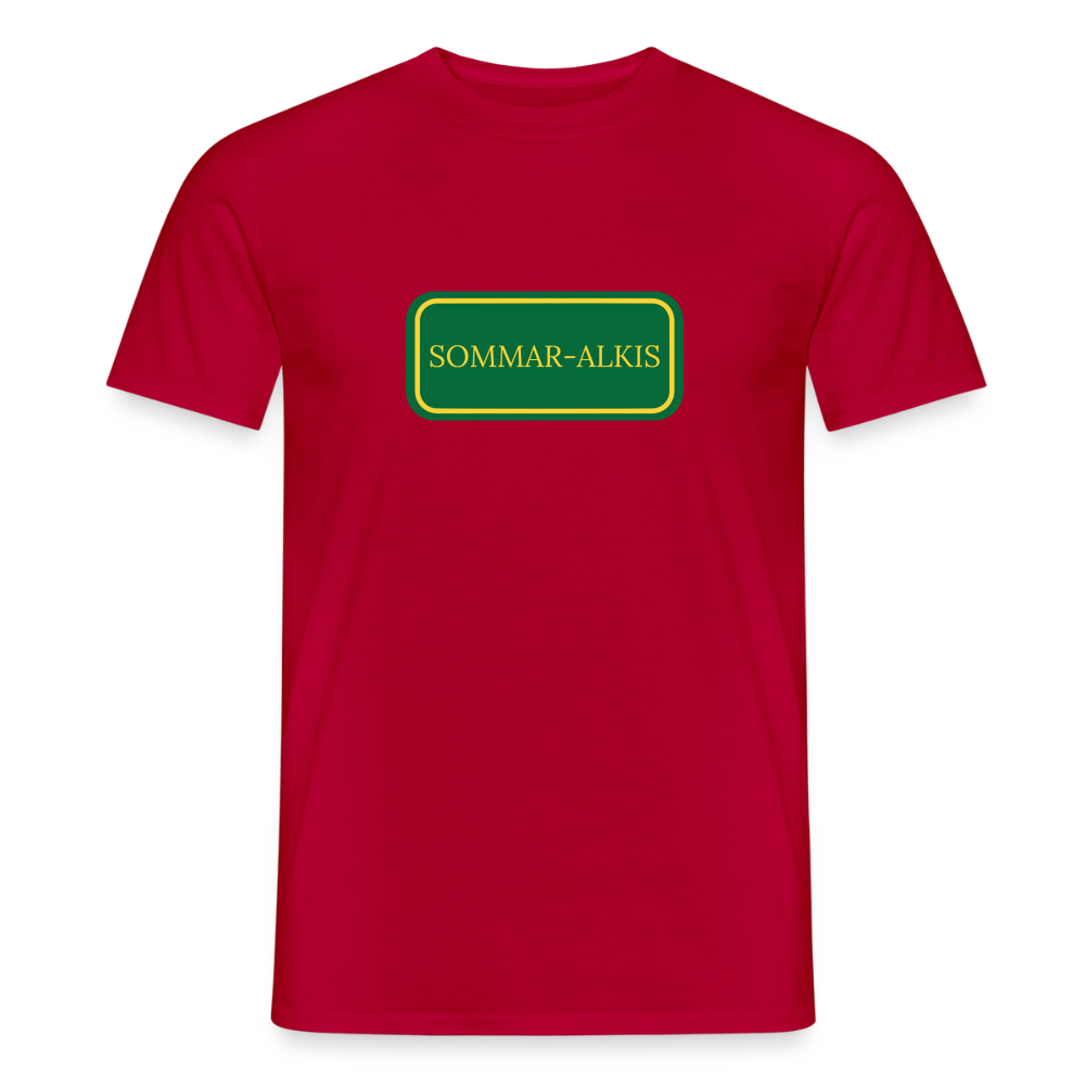 Sommar-alkis T-shirt herr - röd