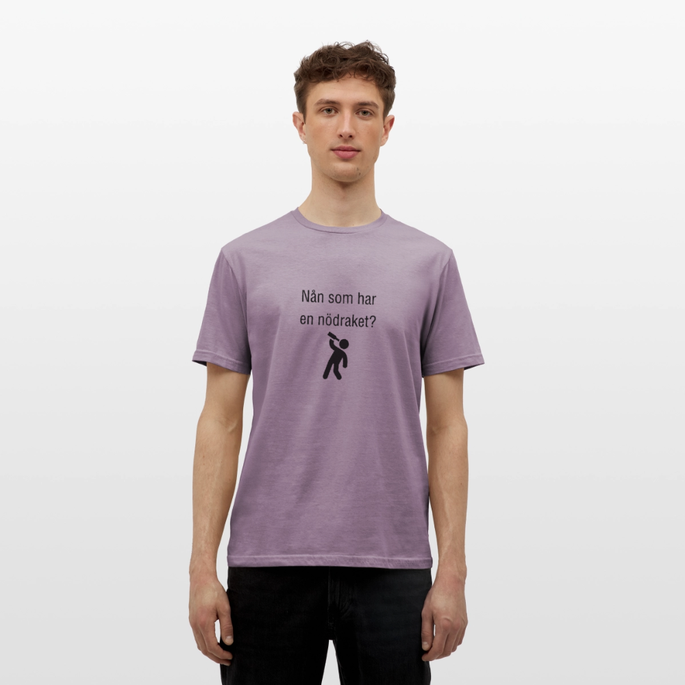 Nån som har en nödraket? T-shirt herr - lilagrå 